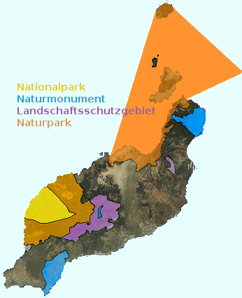 Lanzarote geschuetzte Gebiete